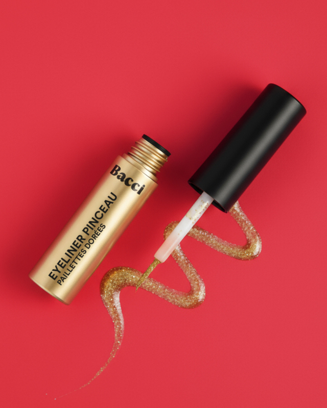 Eyeliner pinceau paillettes